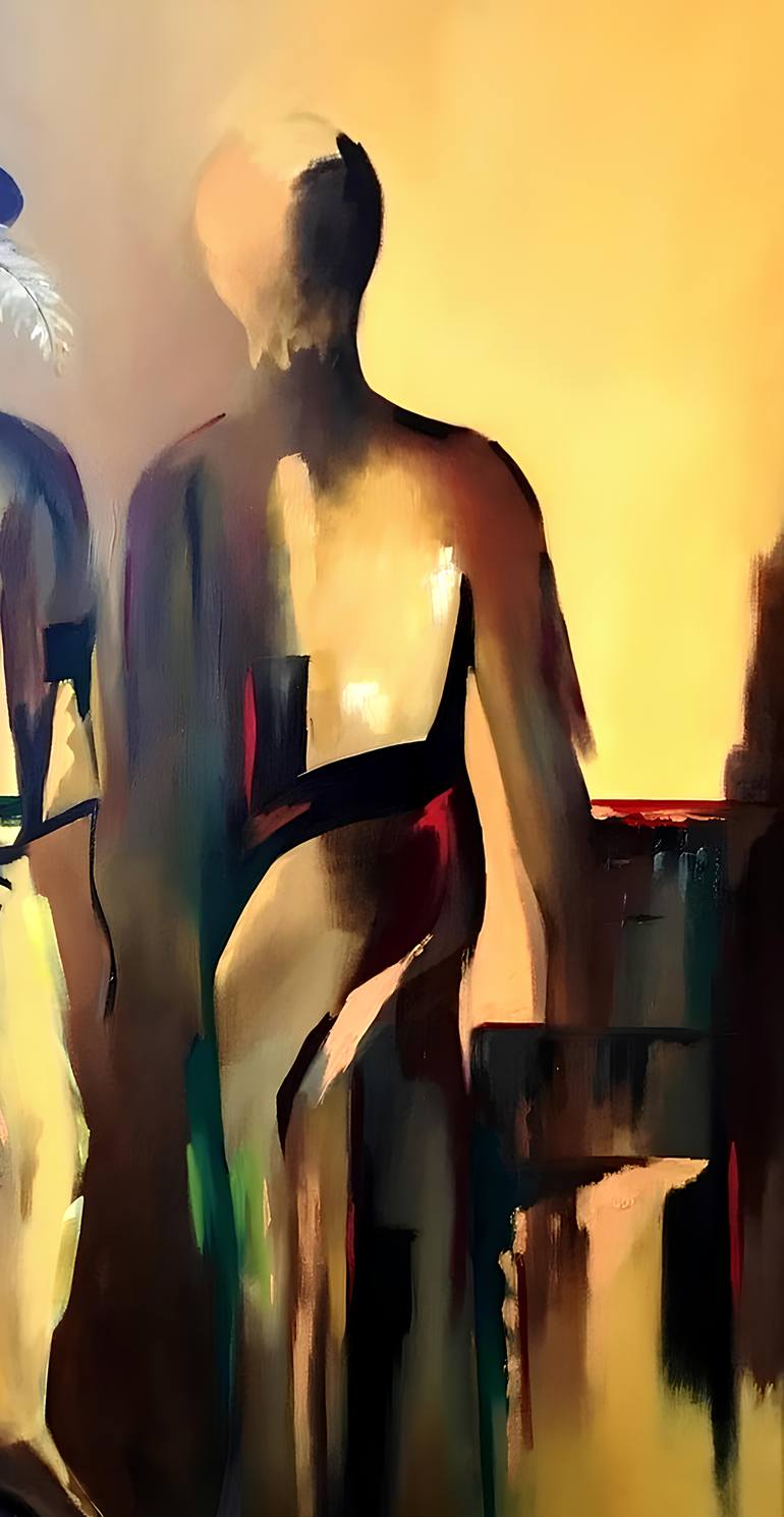 Original Abstract Expressionism Abstract Painting by Phil Juan  Masure