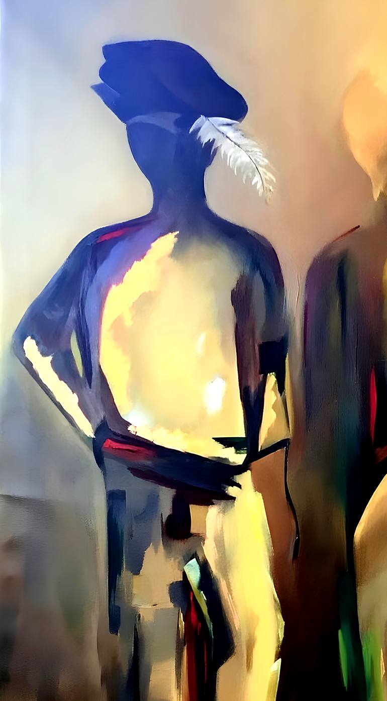 Original Abstract Expressionism Abstract Painting by Phil Juan  Masure