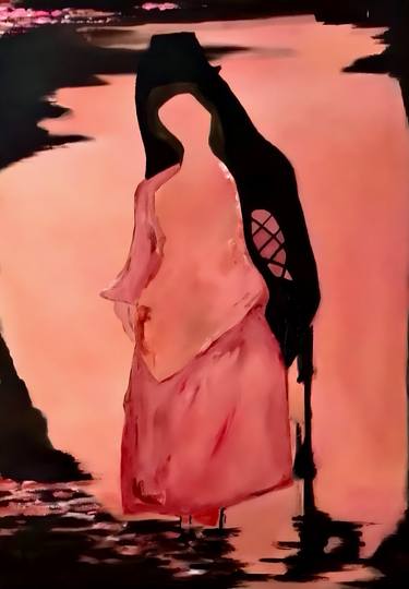 Original Abstract Expressionism Women Paintings by Phil Juan masure