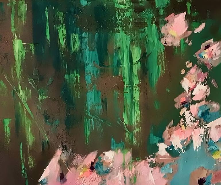 Original Abstract Expressionism Abstract Painting by Phil Juan  masure