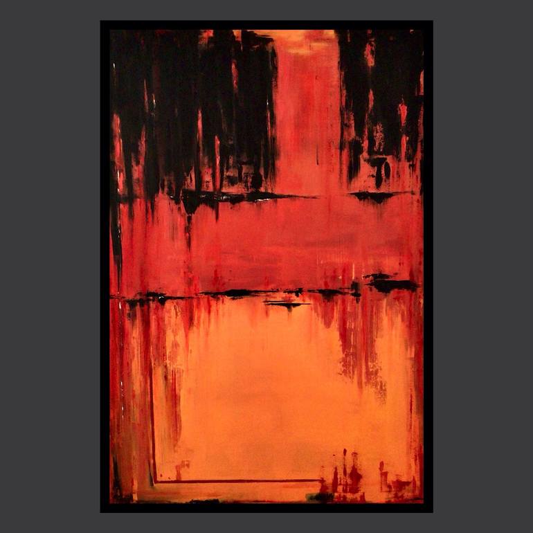 Original Abstract Expressionism Abstract Painting by Phil Juan  masure