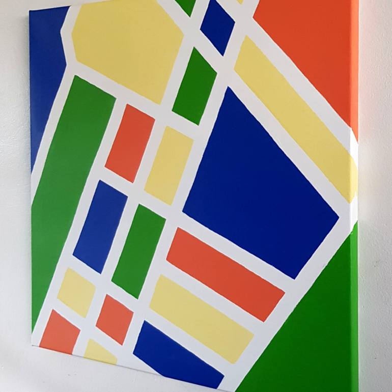 Original Modernism Abstract Painting by Paul Mann