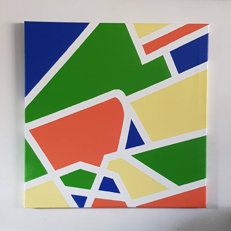 Original Abstract Expressionism Abstract Painting by Paul Mann