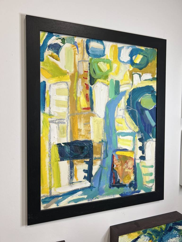 Original Abstract Cities Painting by Tiffany Stronsky