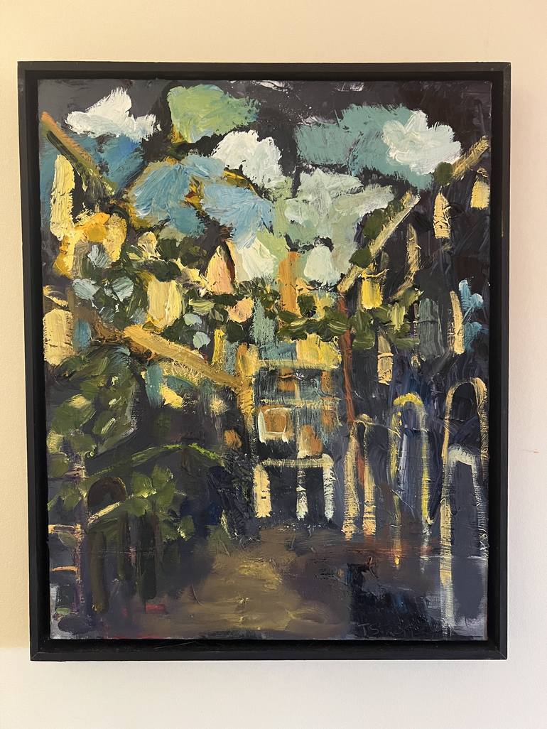 Original Contemporary Cities Painting by Tiffany Stronsky