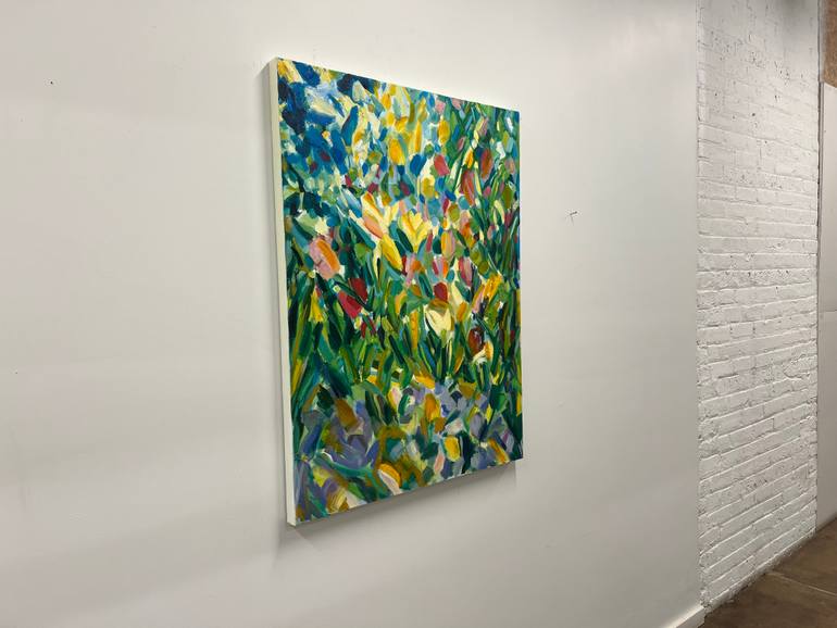 Original Abstract Garden Painting by Tiffany Stronsky