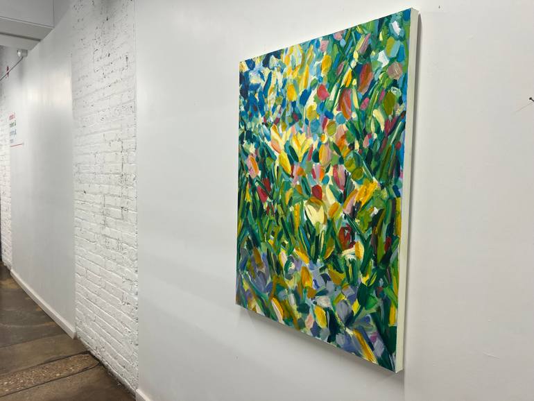 Original Abstract Garden Painting by Tiffany Stronsky