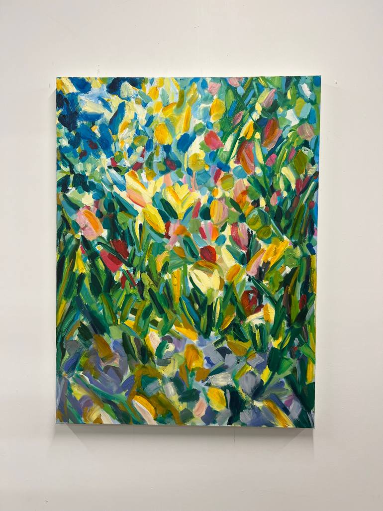 Original Abstract Garden Painting by Tiffany Stronsky