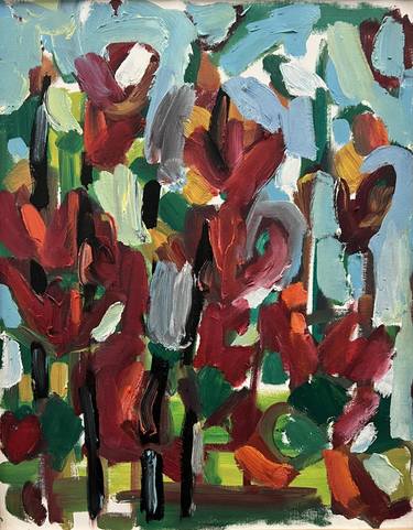 Original Abstract Botanic Painting by Tiffany Stronsky
