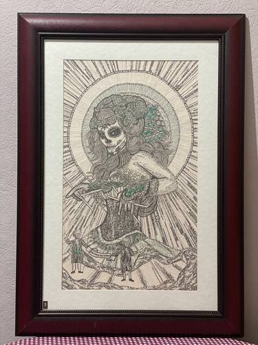 The painting depicts Santa Muerte (Spanish “Nuestra Señora de la Santa Muerte” - Holy Death) thumb