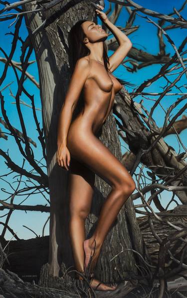 Original Realism Nude Painting by ALEJANDRO BRITO