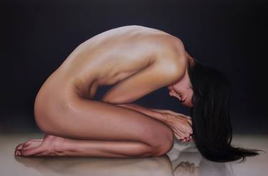 Original Figurative Nude Painting by ALEJANDRO BRITO
