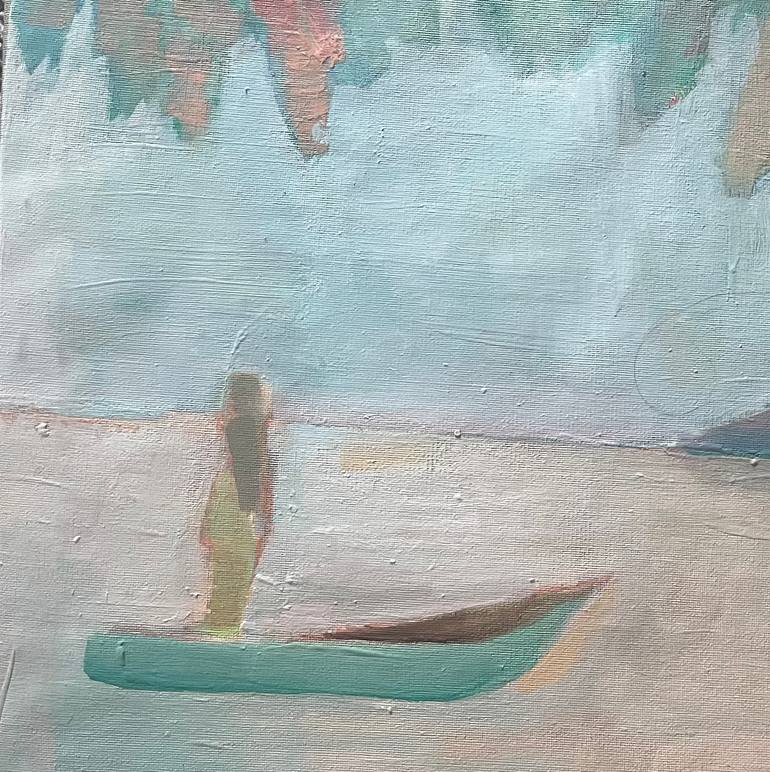 Original Abstract Landscape Painting by Luve Studio