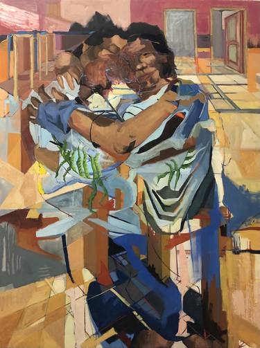 Saatchi Art Artist Kiara Aileen Machado; Painting, “Hermanas” #art