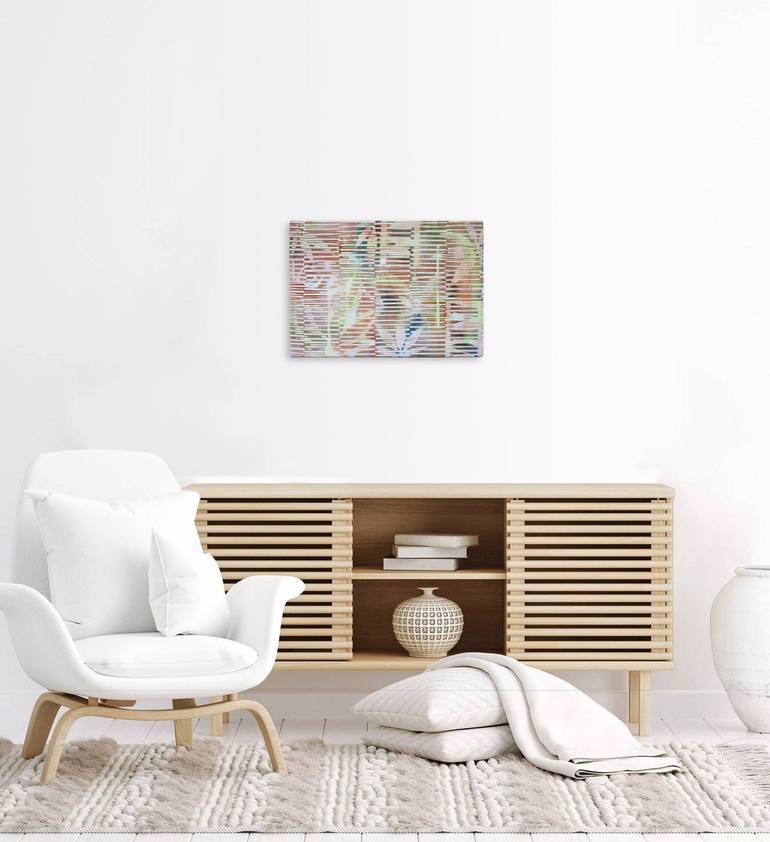 Original Modernism Abstract Painting by Muhittin Ozkilic