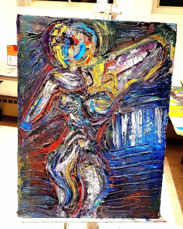 Original Cubism Abstract Painting by Darryl Service