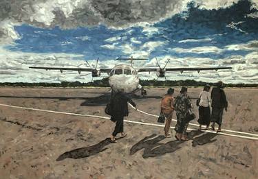 Original Aeroplane Paintings by Moritz Jaeger