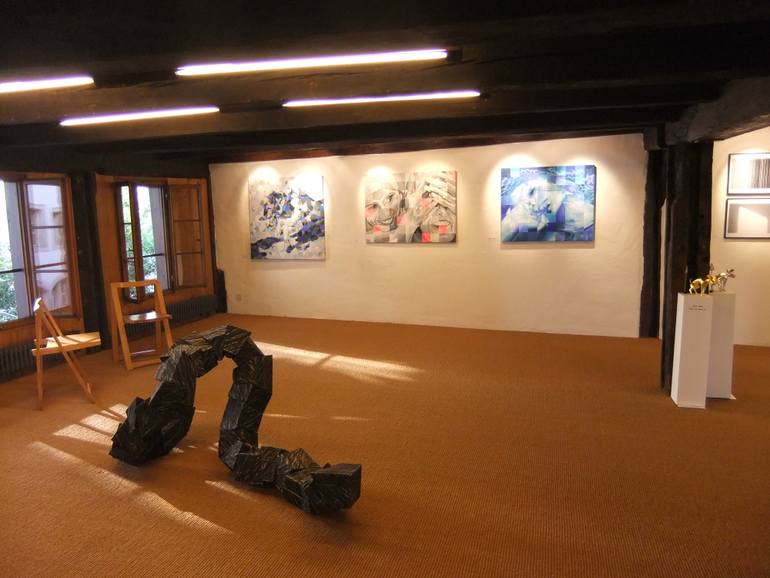 Original Art Deco People Painting by Moritz Jaeger