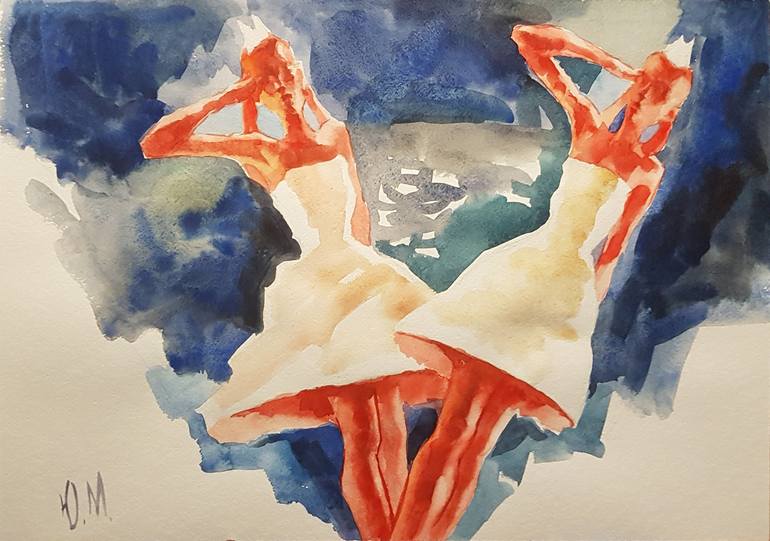 Белые пилотки Painting by Юра Мелихов | Saatchi Art