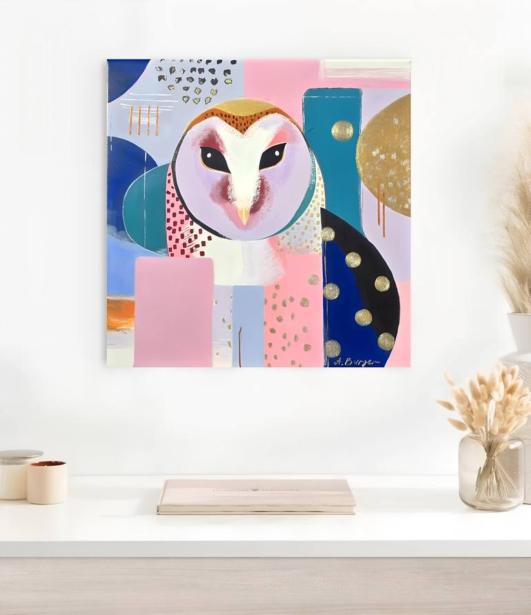 Original Abstract Animal Painting by Anna Burger
