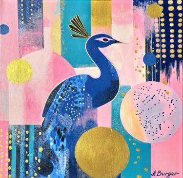 Original Abstract Animal Painting by Anna Burger