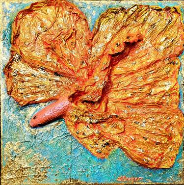 Original Abstract Nature Mixed Media by Anna Burger
