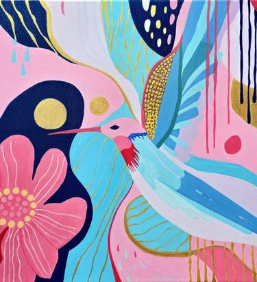 Original Conceptual Abstract Painting by Anna Burger