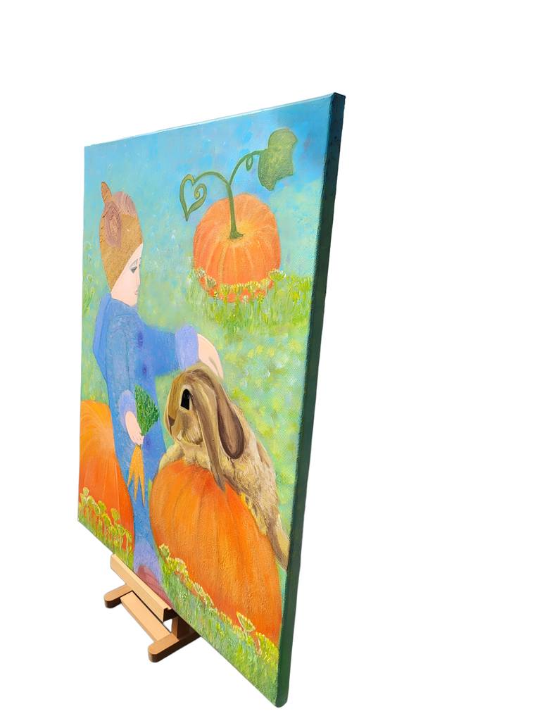 Original Impressionism Children Painting by Anna Burger