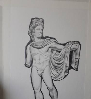 Pencil Drawing - Apollo de Belvedere thumb