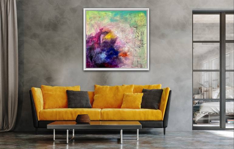 Original Abstract Expressionism Abstract Painting by Oleksandra Dementieva