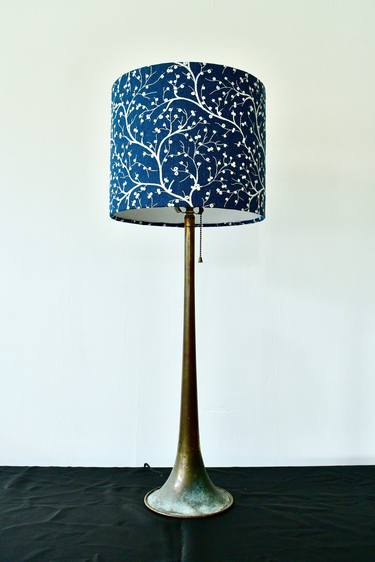 Blue tree desk lamp thumb