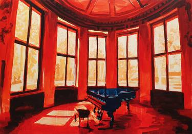 Original Impressionism Interiors Paintings by Ray Voeten