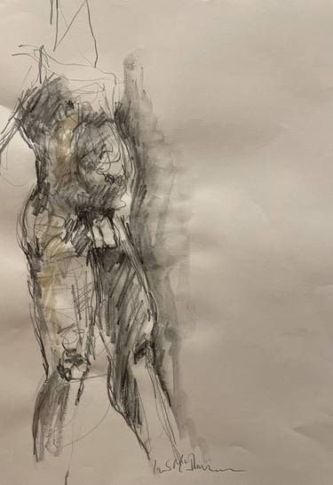 Original Impressionism Nude Drawings by Lucia McIlmunn