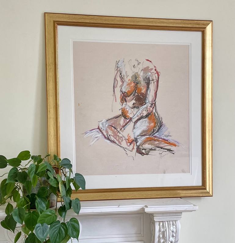 Original Expressionism Nude Drawing by Lucia McIlmunn