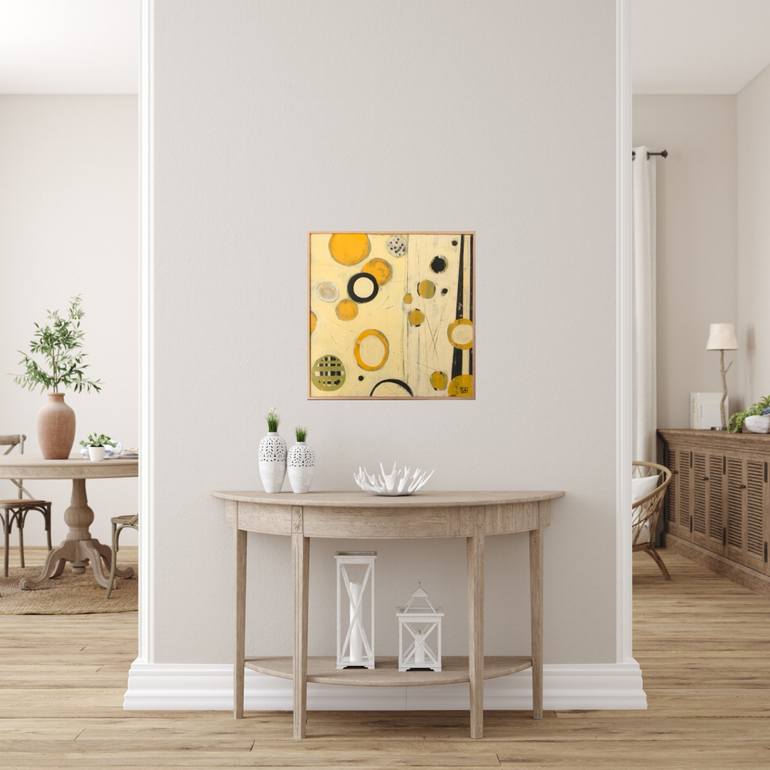 Original Art Deco Abstract Painting by isabelle alessandra