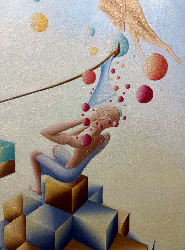 Original Surrealism Classical Mythology Painting by Aris Kontogiannis