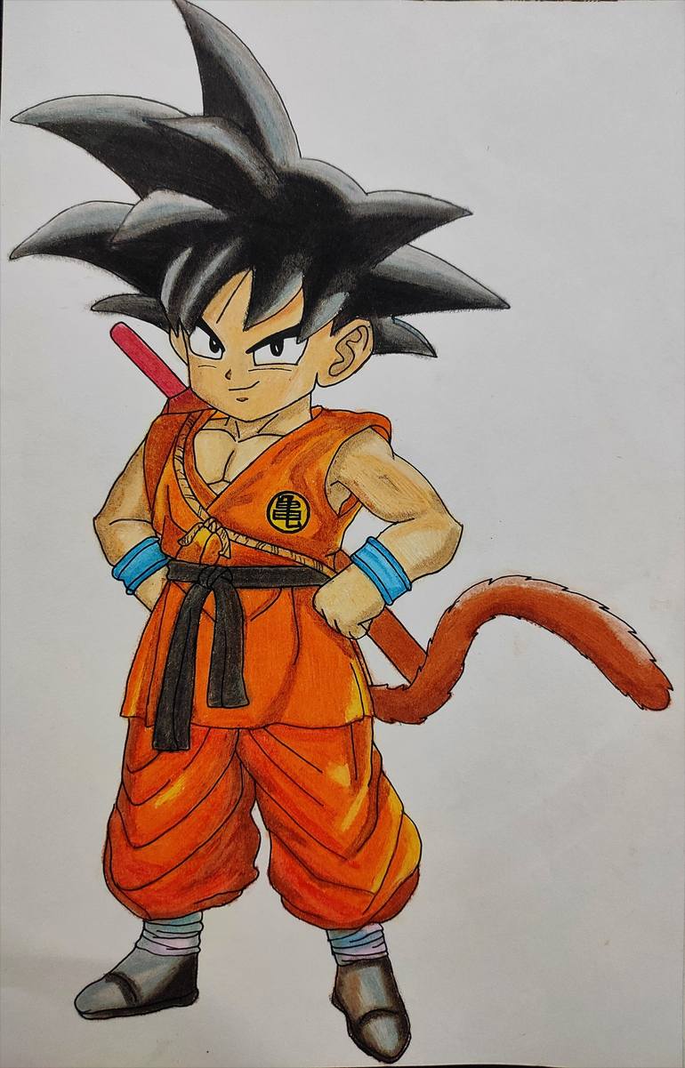 Goku Drawing by Apoorva Singh | Saatchi Art