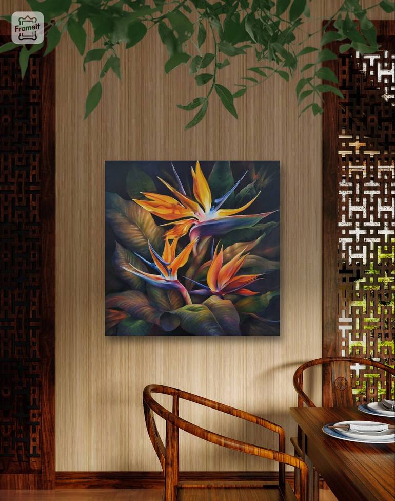 Original Modernism Floral Painting by Marina Muratova