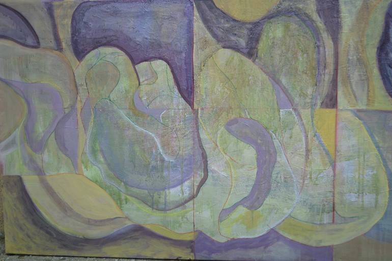 Original Art Deco Abstract Painting by Tamara Jokic
