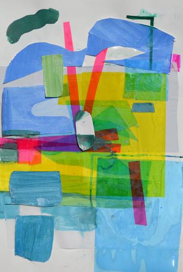 Print of Abstract Geometric Collage by Tamara Jokic