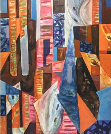 Print of Cubism Abstract Paintings by Tamara Jokic