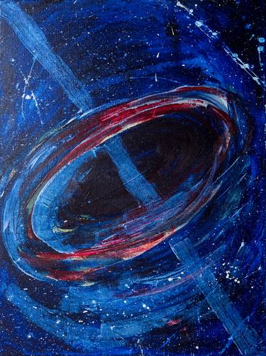 Print of Abstract Expressionism Outer Space Paintings by Tepora Watene
