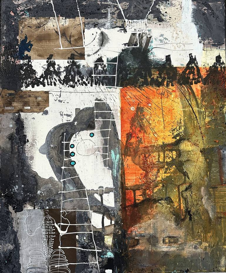 Original Abstract Expressionism Abstract Paintings by Antonina Pereginchuk