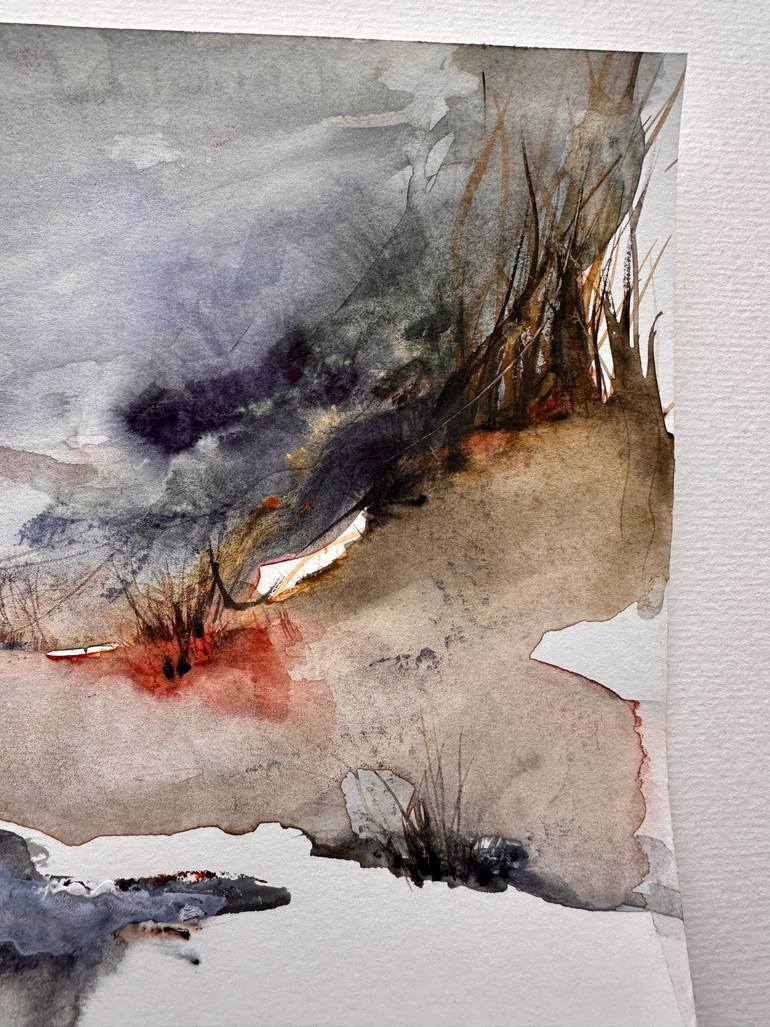 Original Abstract Expressionism Landscape Painting by Antonina Pereginchuk