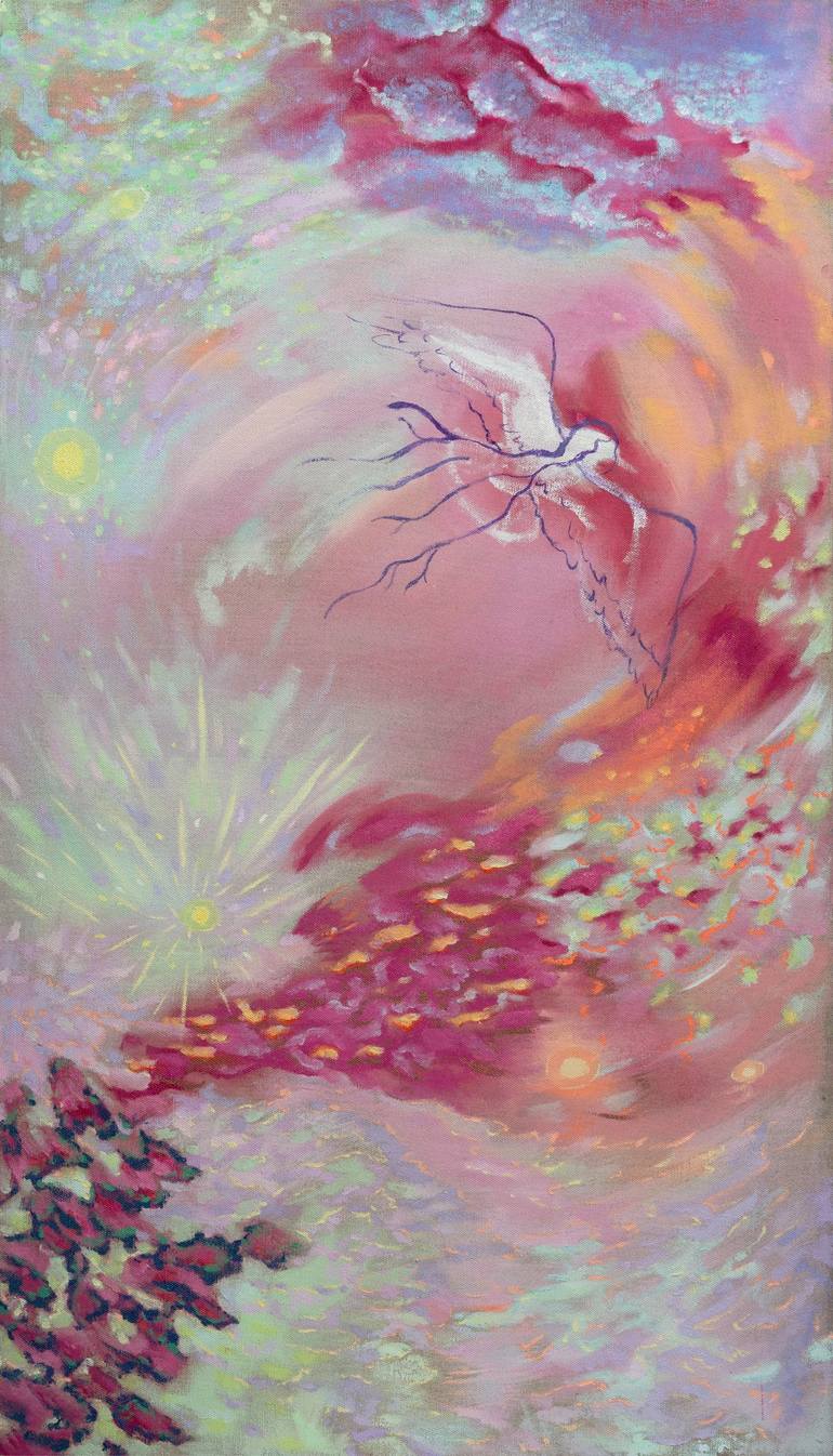 Original Abstract Expressionism Fantasy Paintings by Xinan Yang