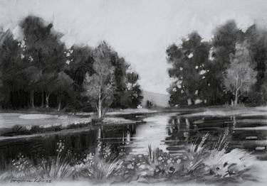 Elemental Strokes: Charcoal Renditions of Natural Atmospheres thumb