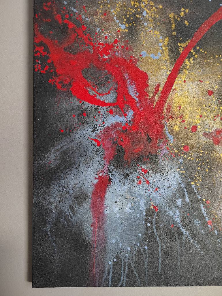 Original Abstract Expressionism Abstract Painting by Jenna Myllykoski