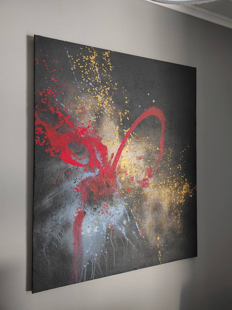 Original Abstract Expressionism Abstract Painting by Jenna Myllykoski