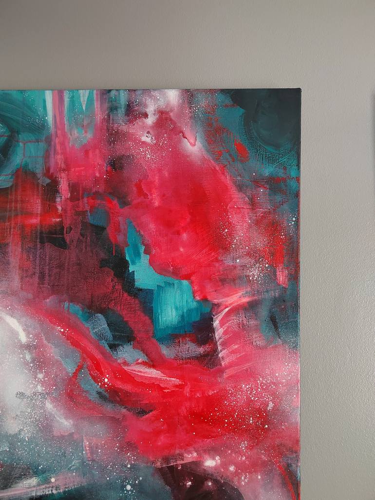 Original Abstract Expressionism Abstract Painting by Jenna Myllykoski