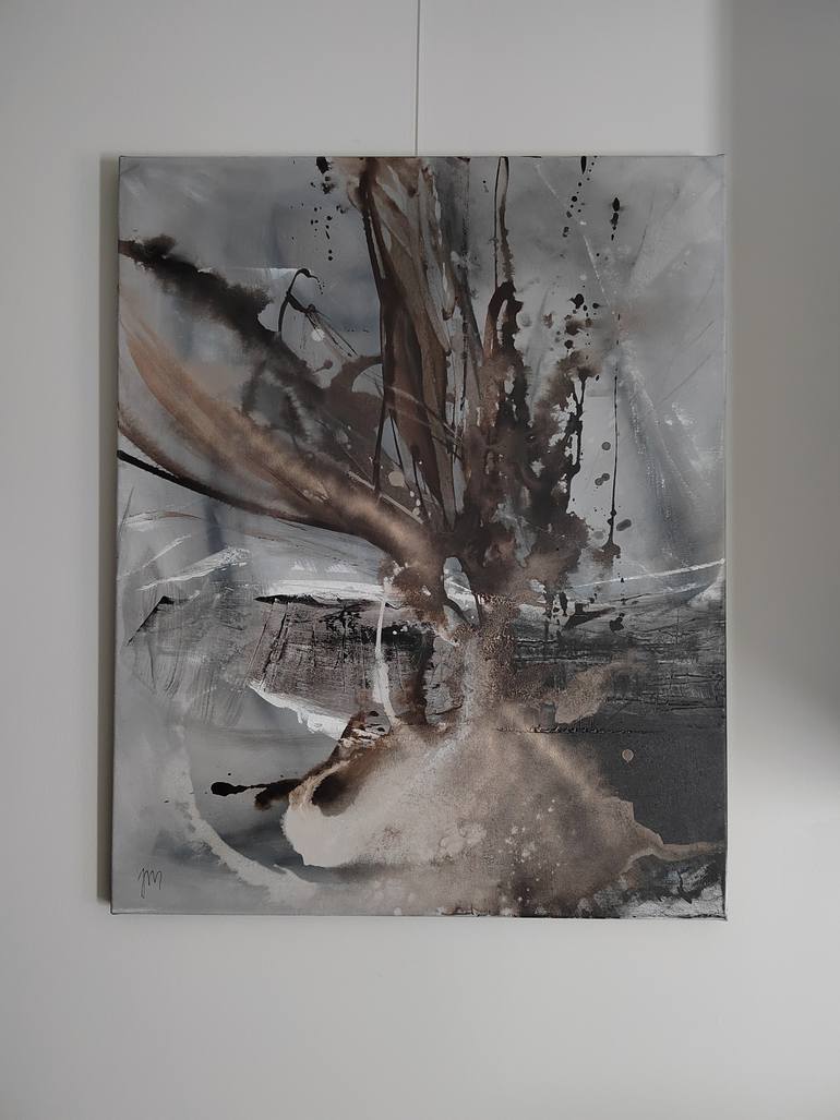 Original Abstract Expressionism Abstract Painting by Jenna Myllykoski